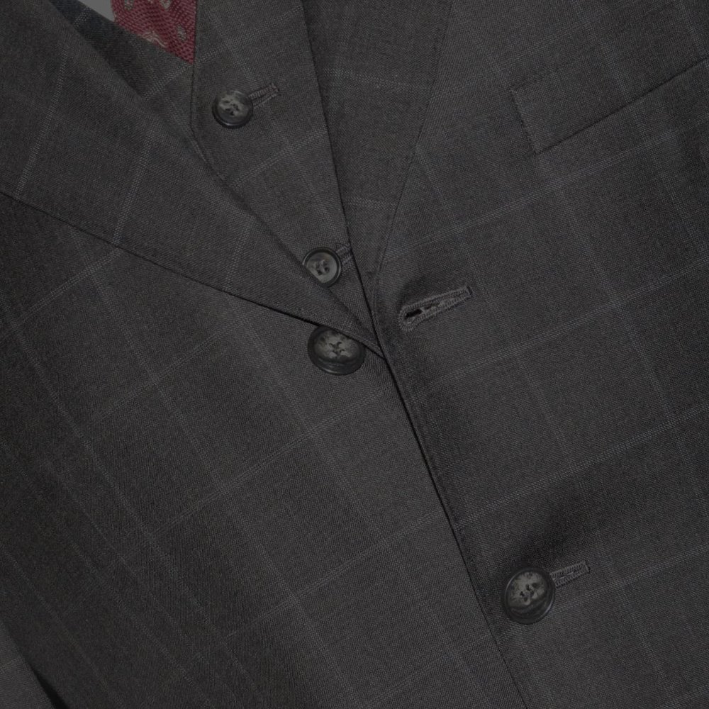 Raphael Wardrobe Design Custom Gray Windowpane Fo… - image 8